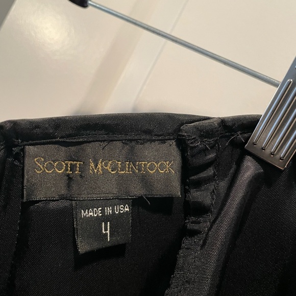 Vintage Scott McClintock Millennium 2000 BLACK Acetate MAXI SKIRT - Picture 8 of 13